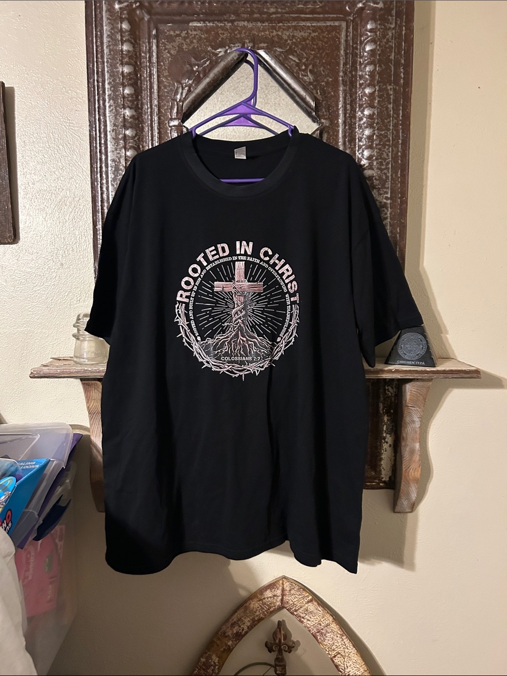 Rooted in Christ Graphic Tee - Black